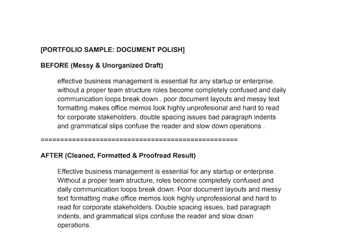 format, proofread, and clean your messy text documents